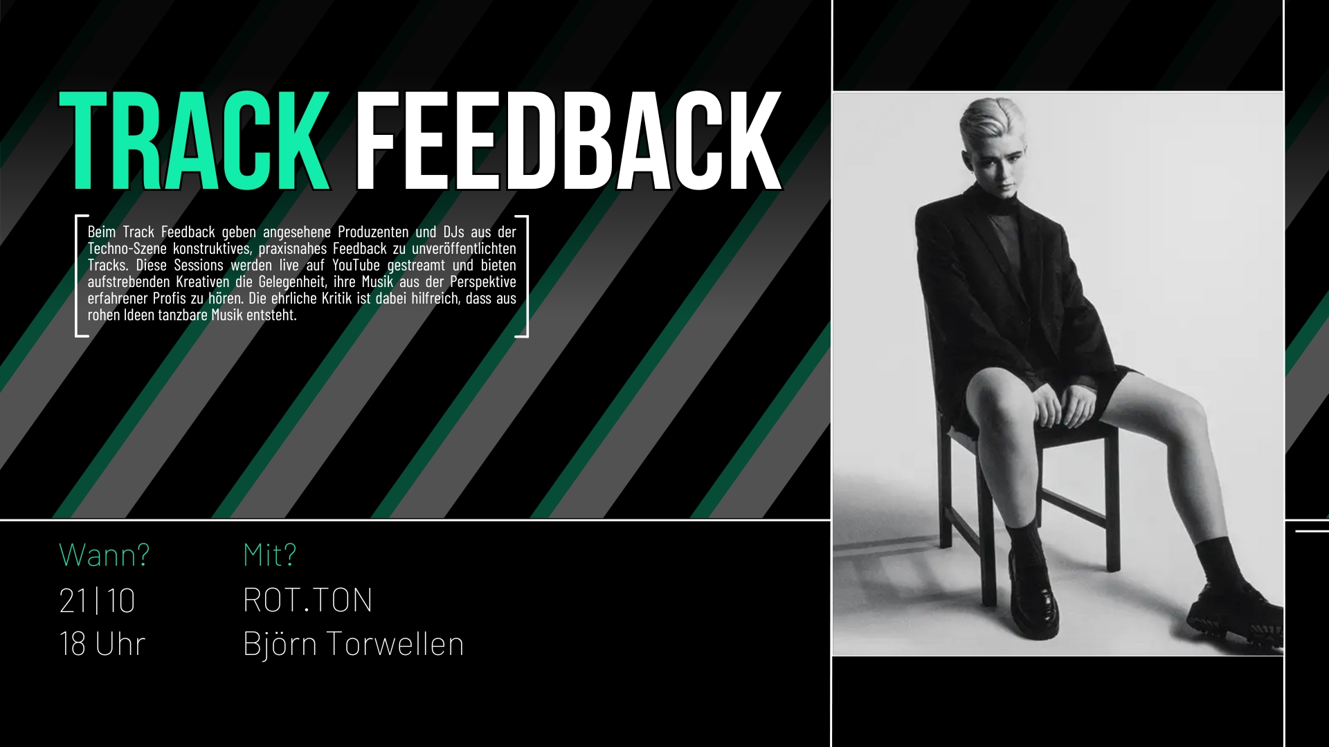 Track Feedback Live – Nächsten Dienstag ab 18 Uhr mit ROT.TON und Björn Torwellen