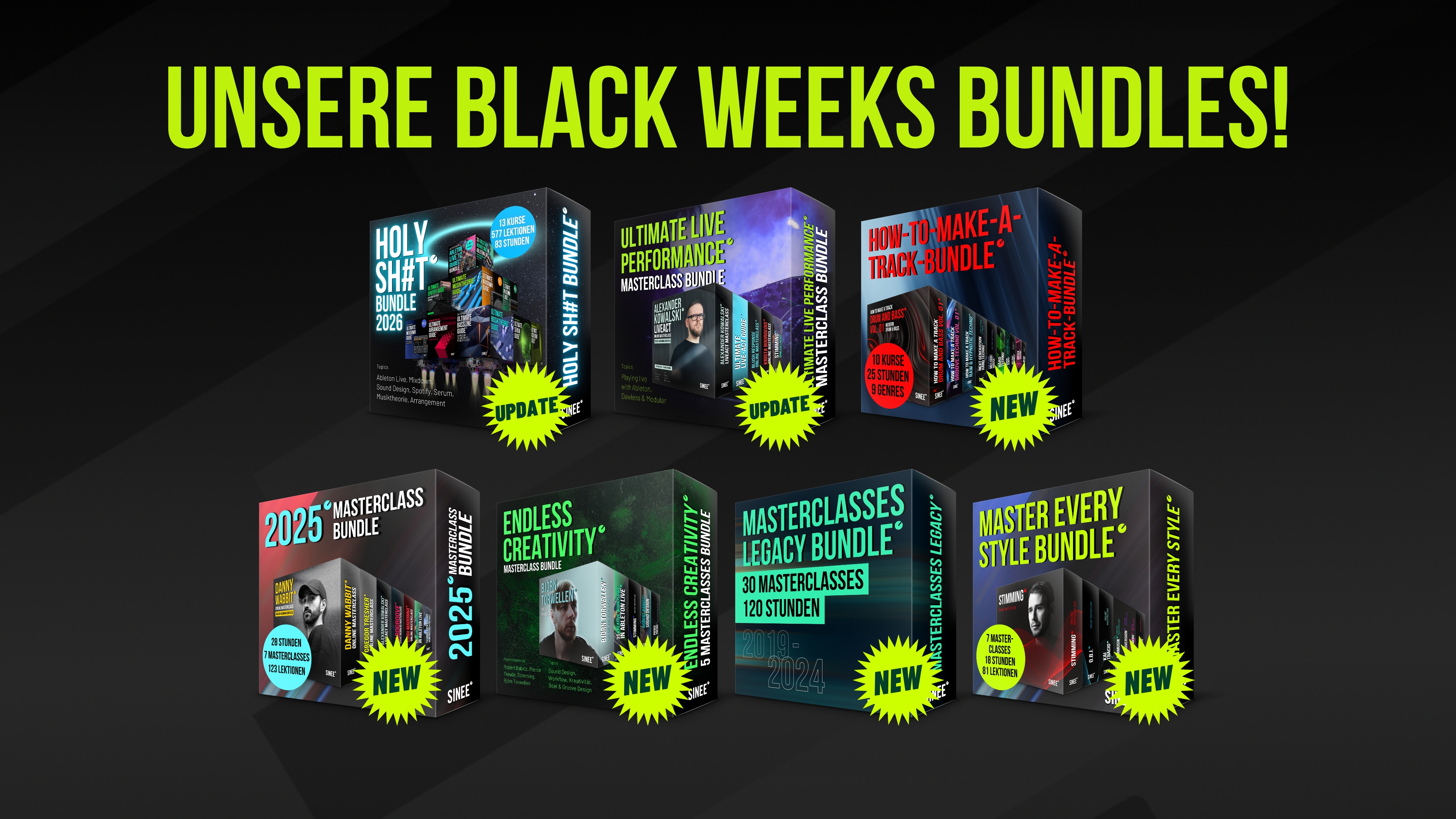 Lerne und spare am meisten mit unseren Black Weeks Bundles 