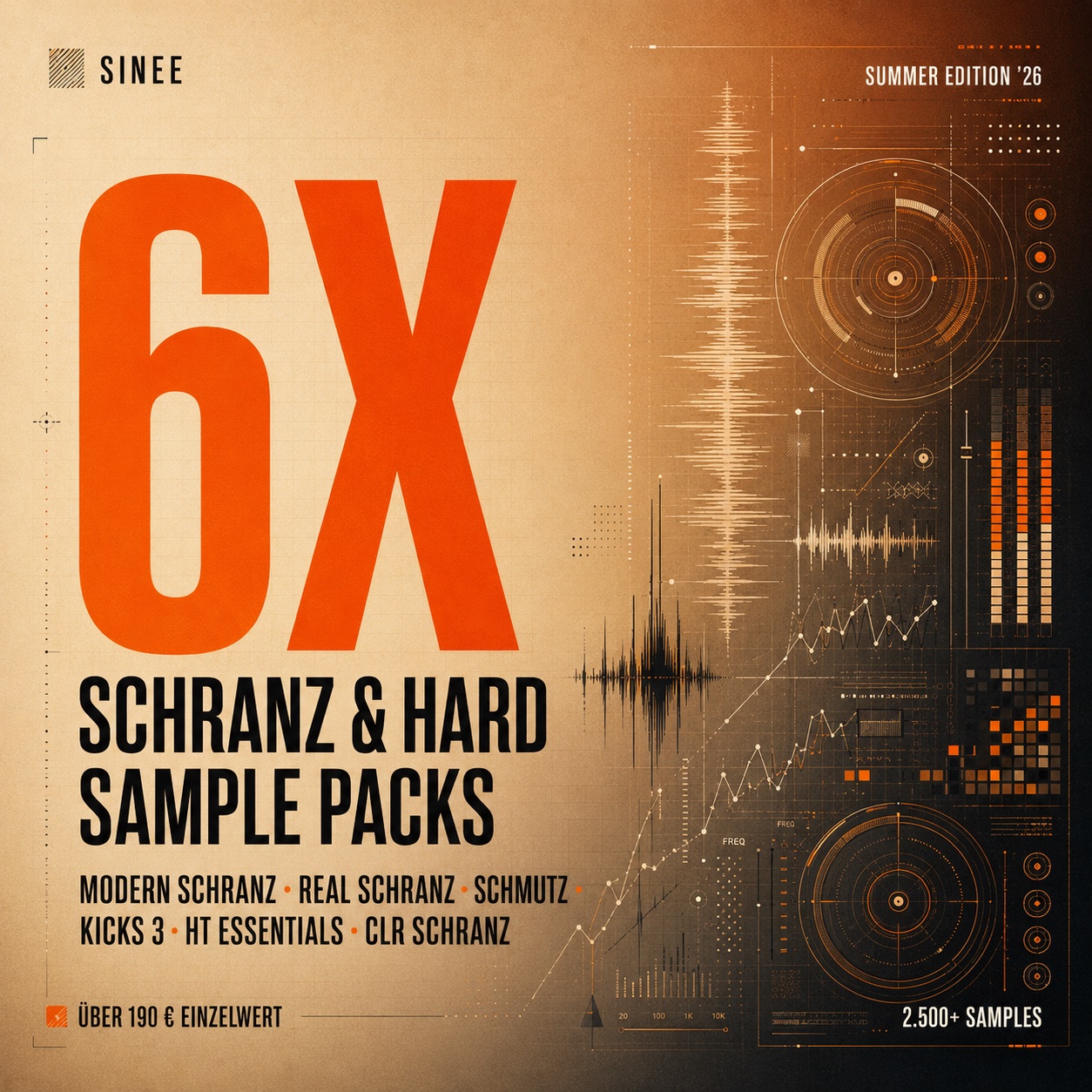 Schranz Attack Bundle · 6 Schranz & Hard Techno Sample Packs · Summer Edition Schranz Attack Bundle · 6 Schranz & Hard Techno Sample Packs · Summer Edition