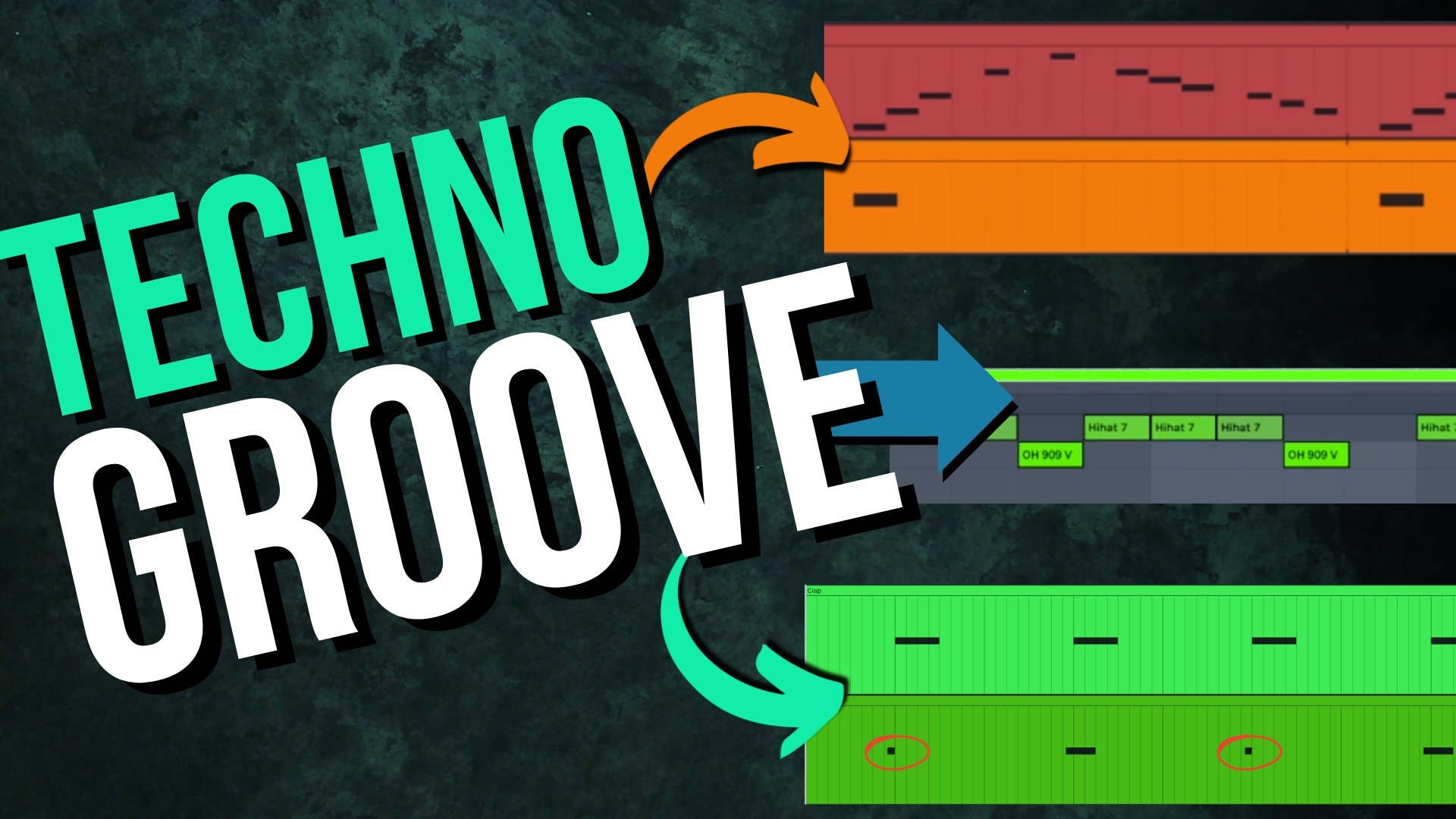 Techno Grooves – Percussion & Bassline Grooves mit Synkopen, Ghost Notes & Call and Response