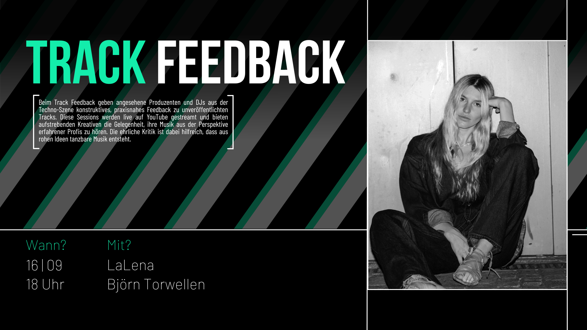 Track Feedback Live – Nächsten Dienstag ab 18 Uhr mit Lalena und Björn Torwellen