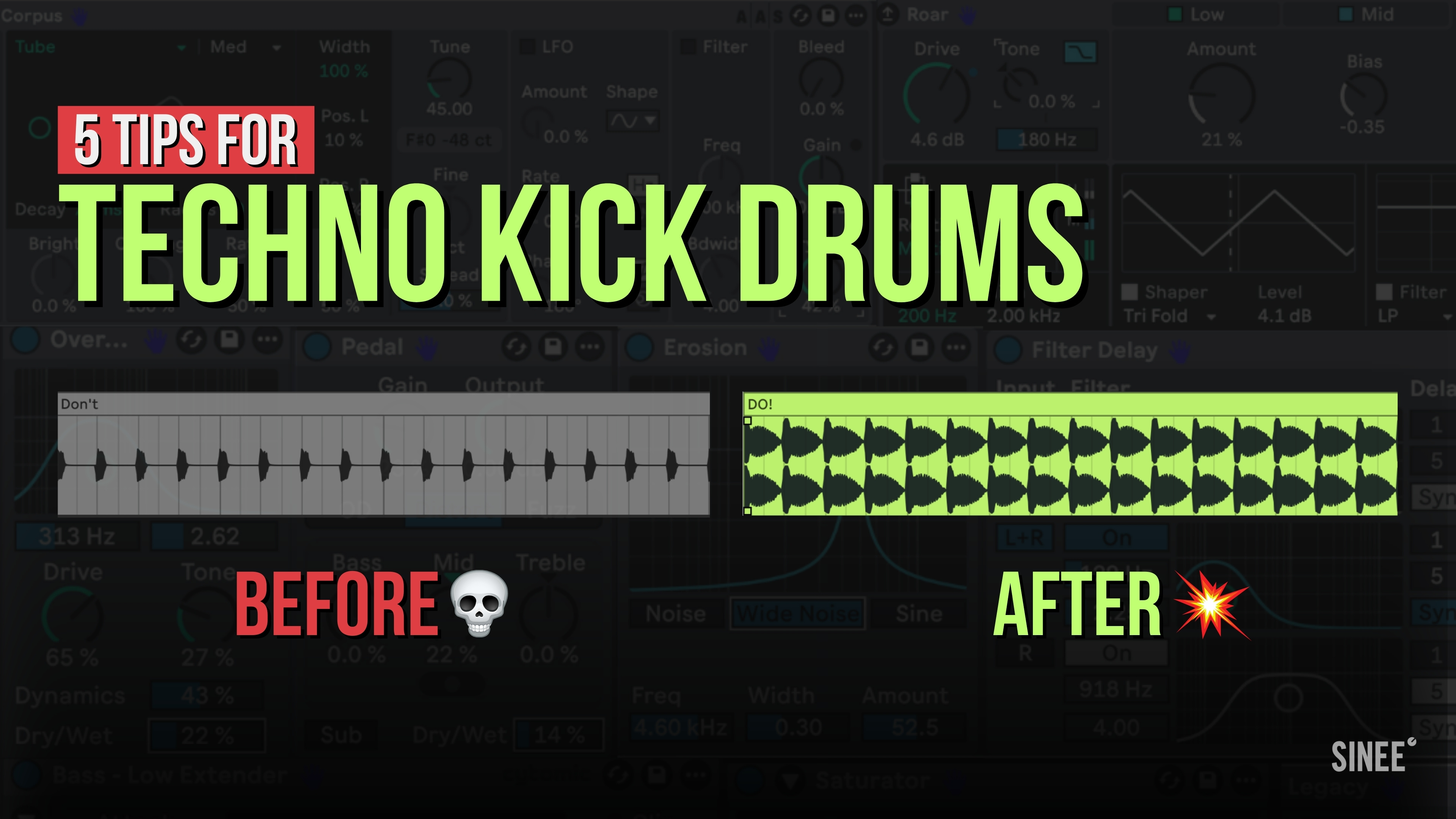 Neues Video auf SINEE Global: 5 Tips for the Perfect Fitting Techno Kick Drum You’ll Wish You Knew Sooner 