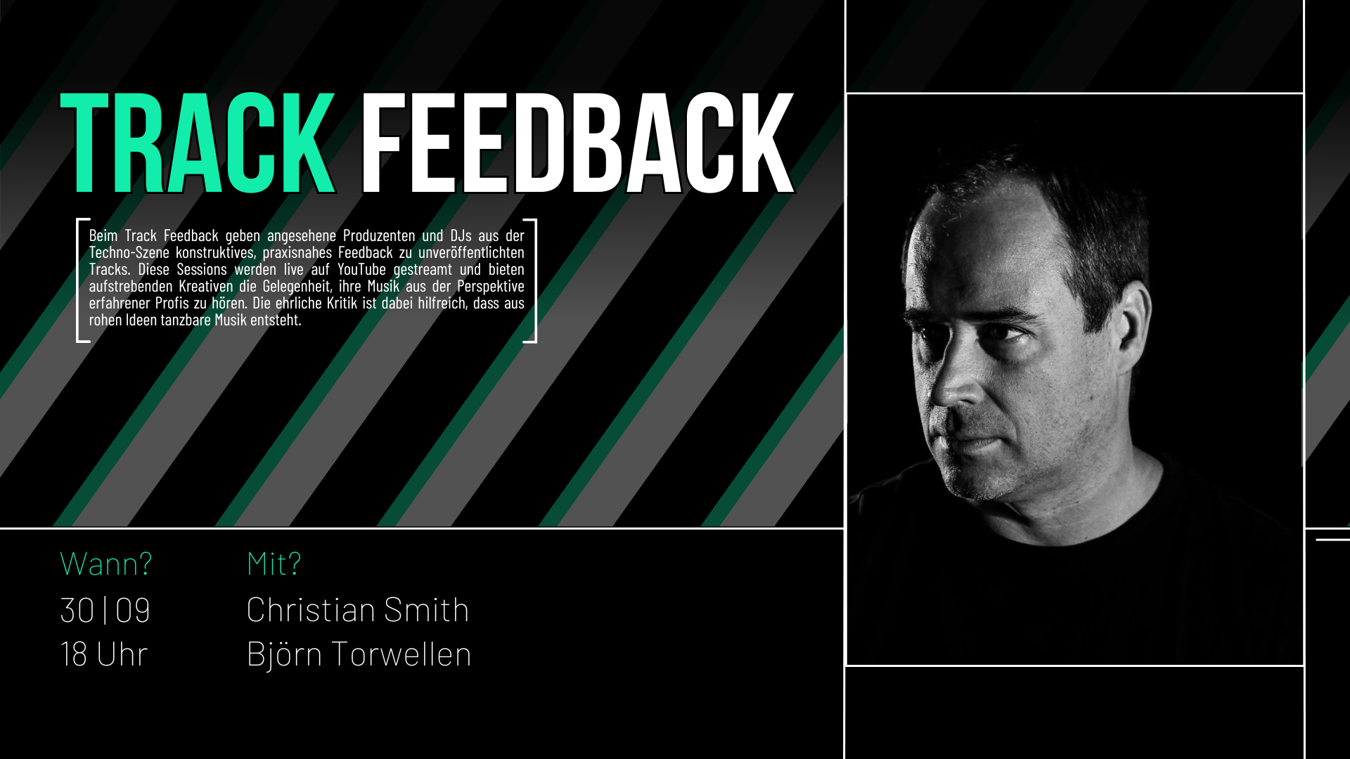 Track Feedback Live – Nächsten Dienstag ab 18 Uhr mit Christian Smith und Björn Torwellen