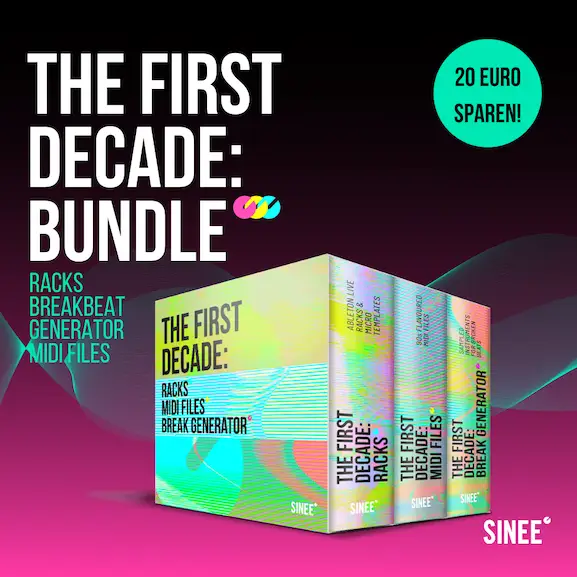 First Decade Bundle – 90er Techno & Breakbeat Racks, Templates, MIDIs First Decade Bundle – 90er Techno & Breakbeat Racks, Templates, MIDIs