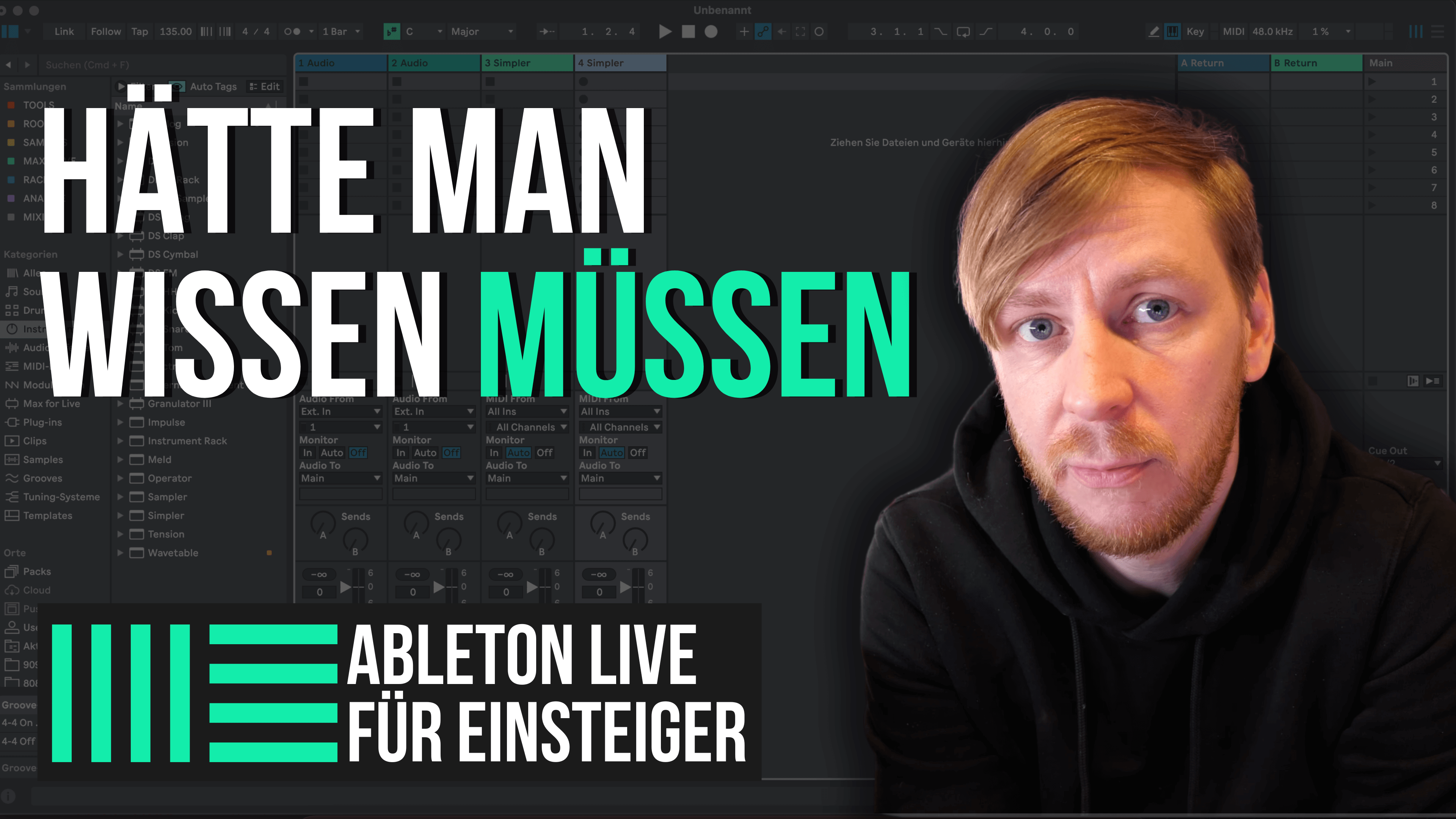 Diese Short Cuts brauchst du als Einsteiger in Ableton Live – Musikproduktion für Anfänger