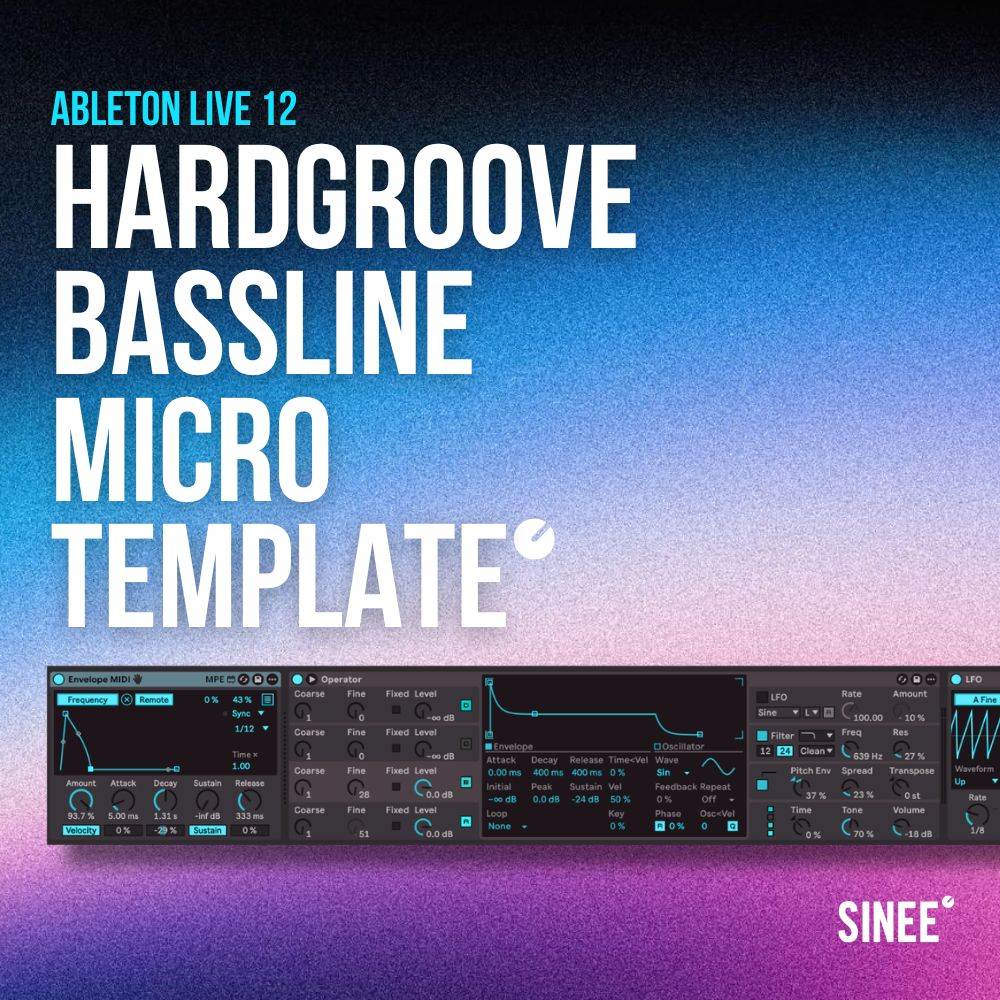 Ableton Live 12 Micro Template – Rolling Hardgroove Bass