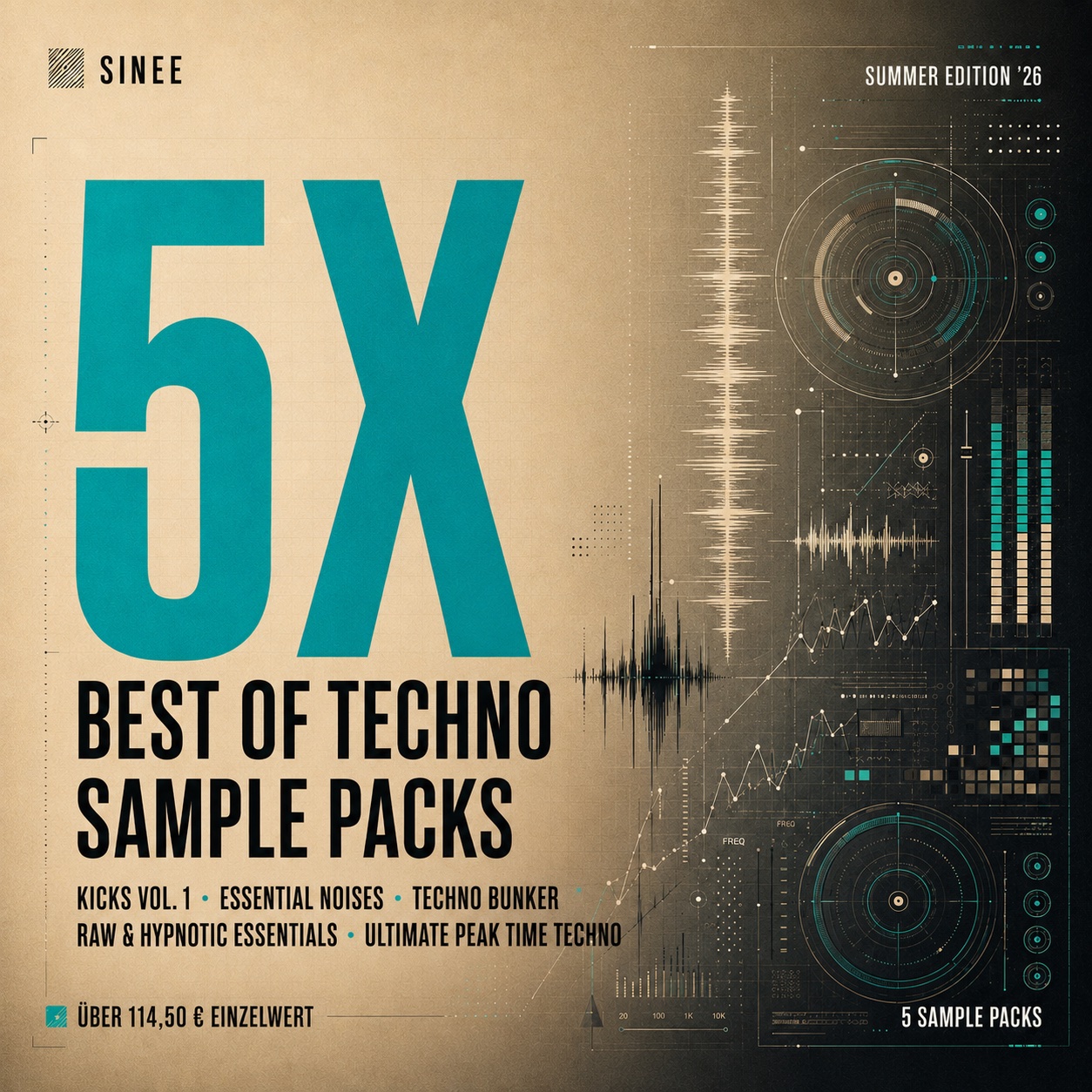 Best Of Techno Samples Bundle · Kicks, Noises, Loops & Peak Time · Summer Edition